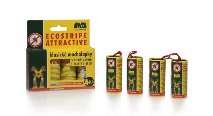 ECOSTRIPE Mucholapka 4 ks