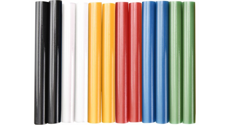 Extol Craft 9909 Tyčinky tavné, mix barev, pr.11x100mm, 12ks