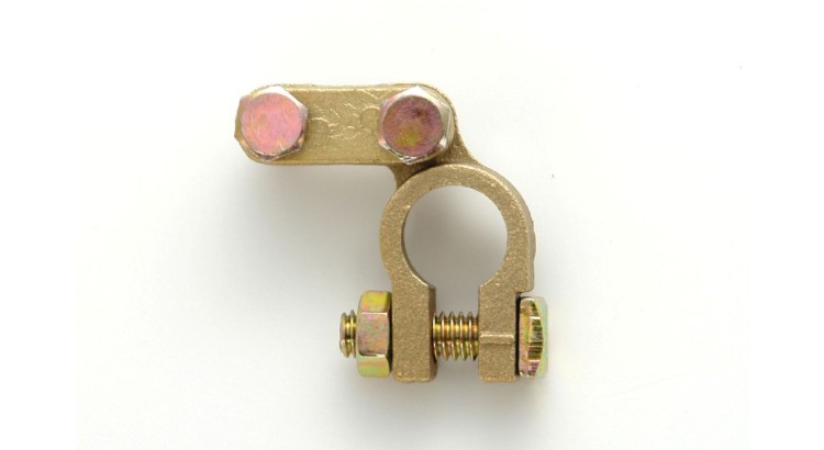 97-7362 Svorka bateriová mosaz KLASIC - 17 mm