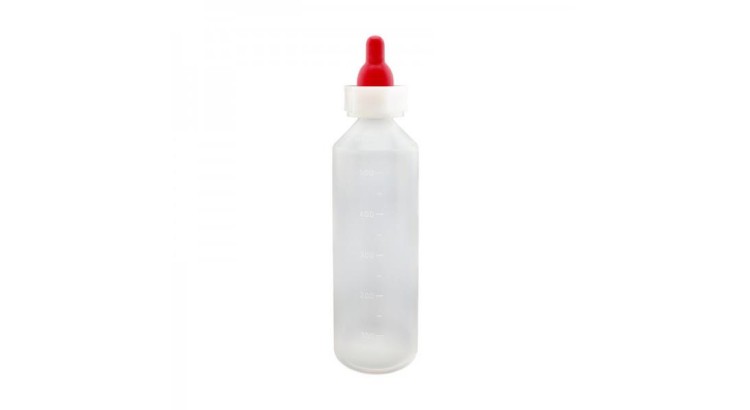 Láhev na mléko 0,5 l pro jehňata - široký dudlík