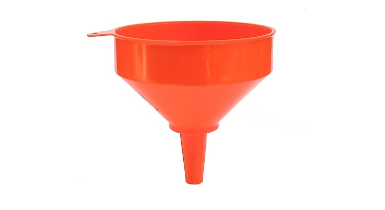 Trychtýř plastový 200 mm bez sítka