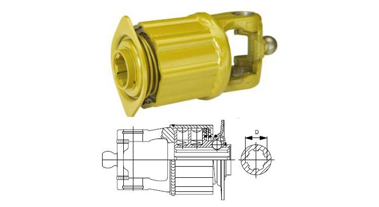 GKN Walterscheid 1357920 / 357920 / 55.535.03 Spojka K34B, W 2400, 1200 Nm