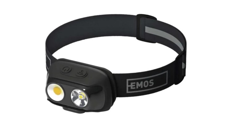 EMOS P3542 Svítilna čelovka LED 500lm, 130m, Li-pol 1200 mAh