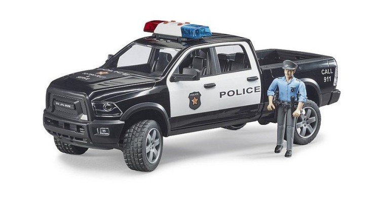 Policejní auto RAM s policistou Bruder 02505