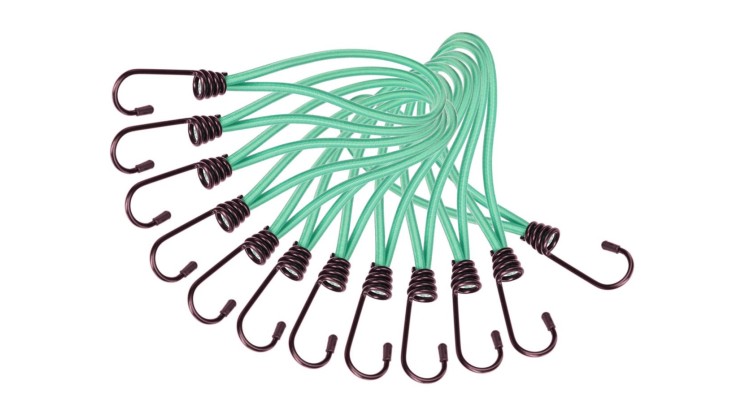 SIXTOL SX1435 Sada upínacích gum s kovovým hákem CARGO CORD SET 1, 21cm, 12ks