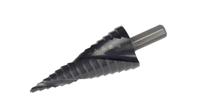 EXTOL INDUSTRIAL 8701194 Vrták stupňovitý s lamačem třísek, O 4-32mm/po 2mm, HSS