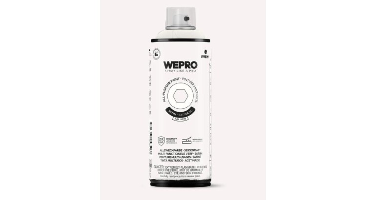 WEPRO WE-EX014WP9010S Sprej barva bílá Satin RAL9010 400ml