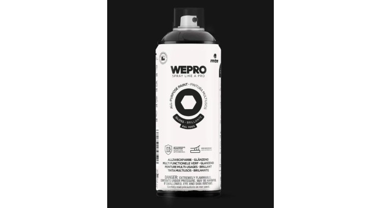 WEPRO WE-EX014WP9005 Sprej barva černá RAL9005 400ml