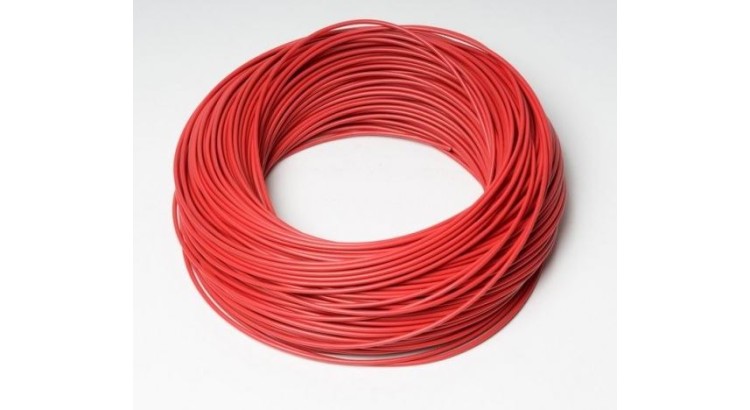 Kabel CYA 6,0 červený