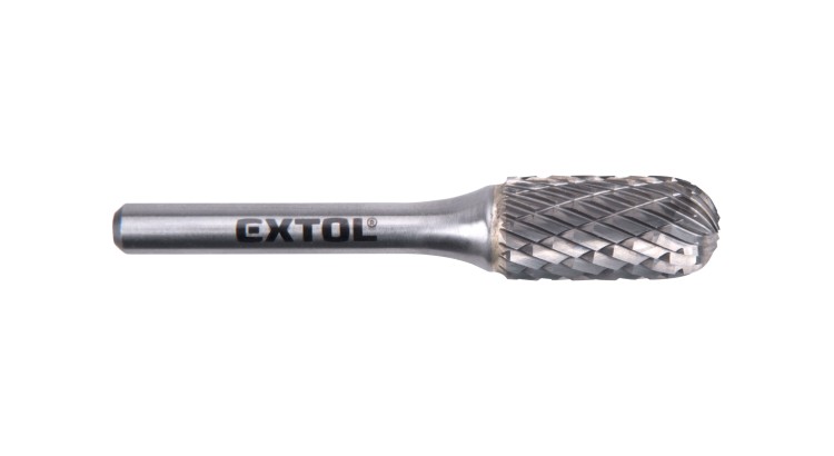 Extol Industrial 8703725 Fréza karbidová, válcová s kulovým čelem, pr.12x25mm