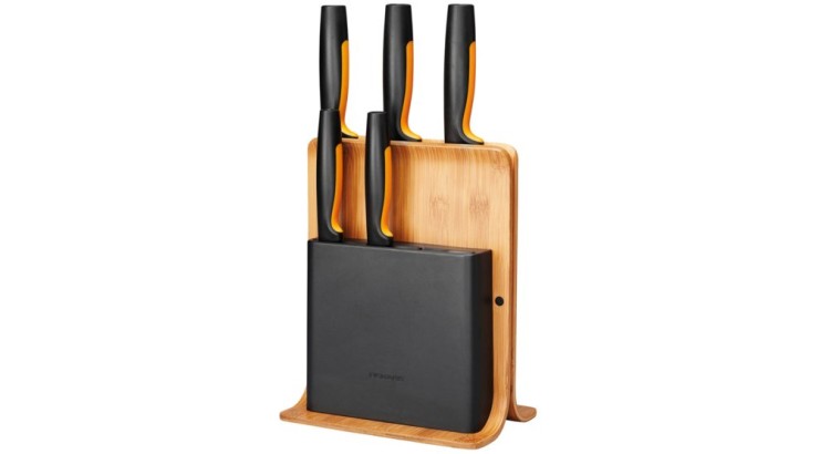 FISKARS 1057552 Bambusový blok s pěti noži Functional Form