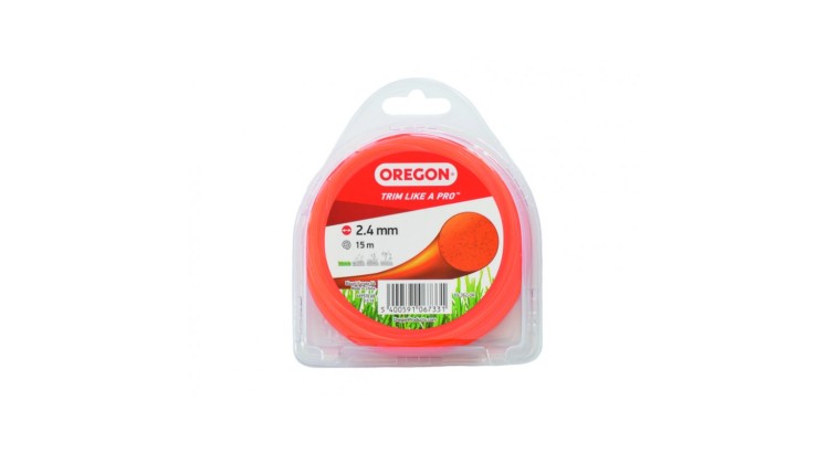 OREGON Žací struna YELLOW 2,4mm x 15m Kruh