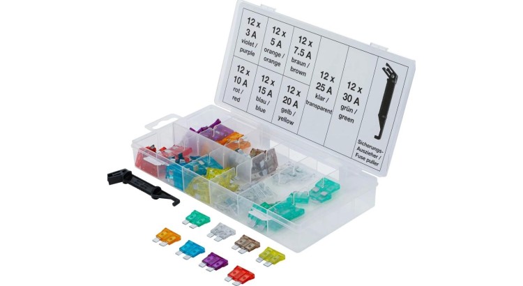 BGS Technik BGS108126 Pojistky ploché sada 96 dílů