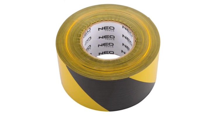NEO tools 56-079 Páska výstražná 75mm x 500m žluto-černá