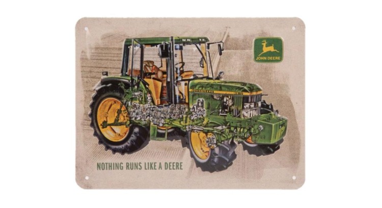 John Deere NA26268 Plechová cedule model 6410