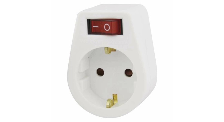 EMOS P0027 Zásuvka s vypínačem Schuko