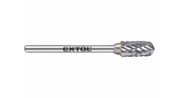 EXTOL 8703823 Fréza karbidová, válcová s kulovým čelem, pr.6x13mm, pr.stopky 3mm