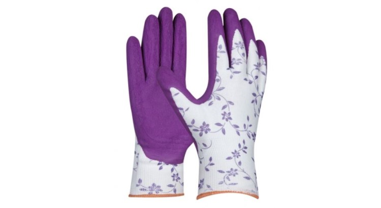 GEBOL Rukavice FLOWER LILA