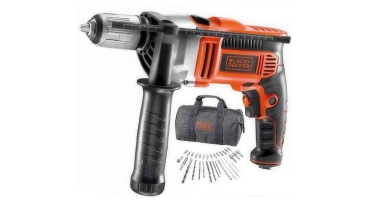 BLACK & DECKER KR705S32 Vrtačka příklepová 750W s příslušenstvím