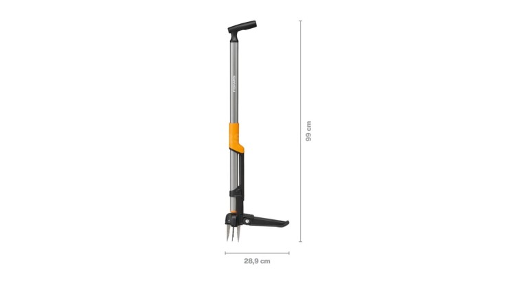 FISKARS 1080409 Vytrhávač plevele Ergonomic s košem