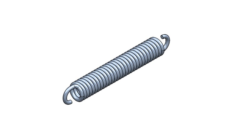 Pružina tažná pro kleště profi combi ZESÍLENÁ 5x27x150mm celková délka 190mm