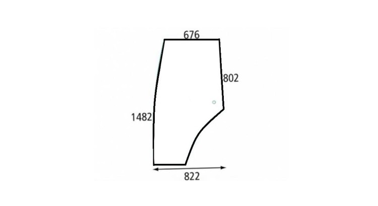 53369093 Sklo dveří pravé - KS