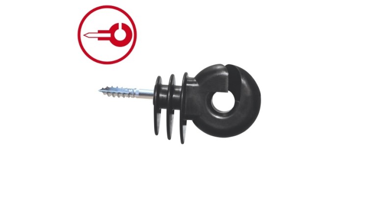 KERBL Izolátor pro elektrický ohradník Easy Drill velký s vrutem 6 mm EDX