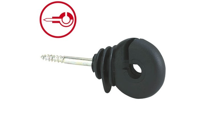 KERBL Izolátor pro elektrické ohradníky ECONOMY DS s průchozím vrutem 5 mm