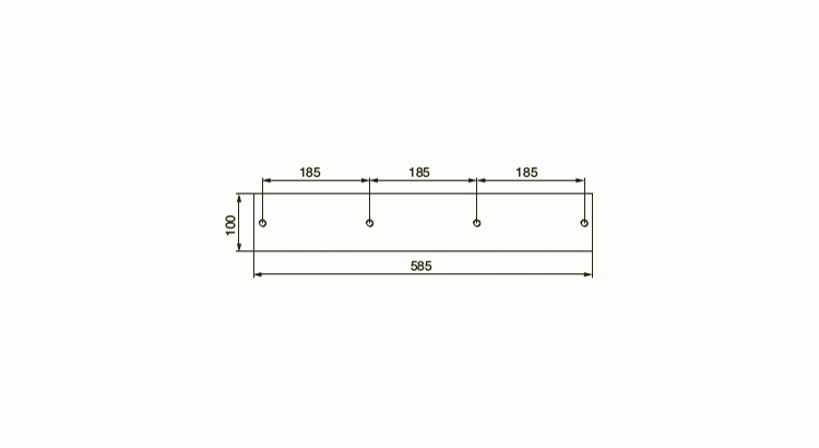 Plaz zadní UW 585x100