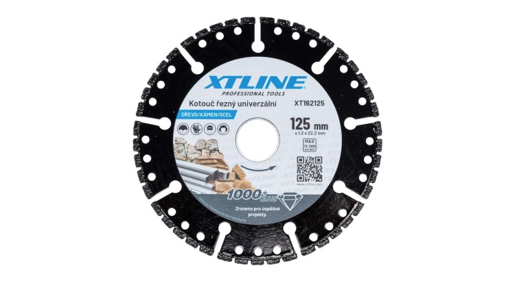 XTLINE XT162125 Kotouč univerzální na dřevo, kámen, ocel
