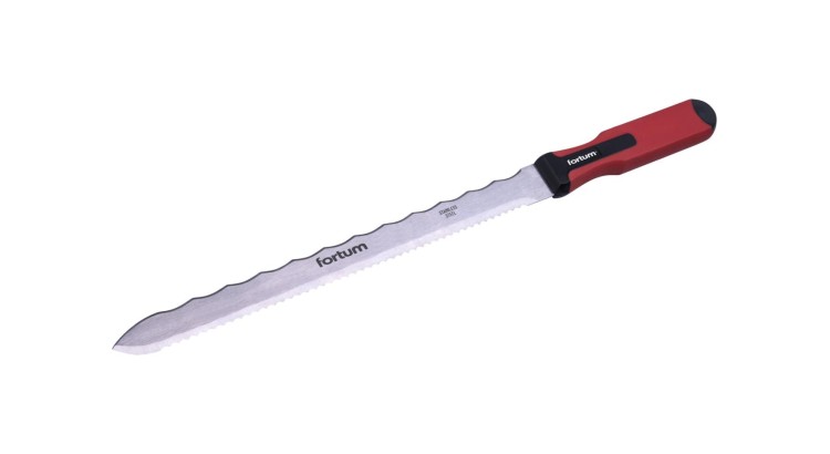 FORTUM 4780503 Nůž na minerální vatu a izolační hmoty, nerez, 470/280mm