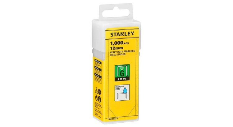 Stanley TRA708SST-0 Spony 12mm typ G nerez bal.1000ks