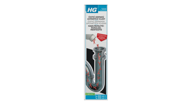 HG Čistič odpadů ucpaných vlasy 450 ml