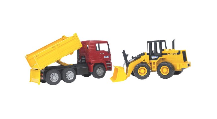 MAN nákladní auto s bagrem Bruder 02752