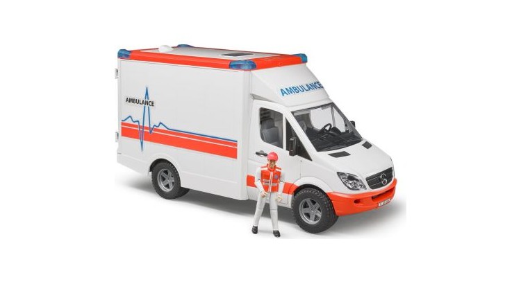 Bruder 02676 MB Sprinter sanitka s příslušenstvím