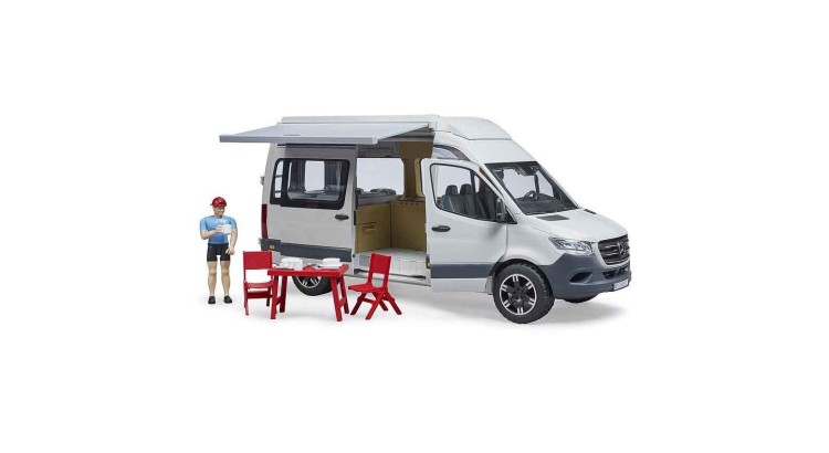Bruder 02672 MB Sprinter Camper s figurkou