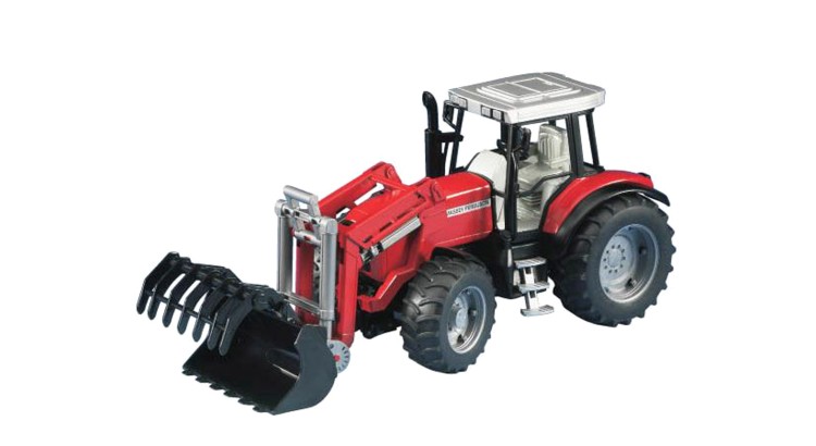 Bruder 2042 (02042) Traktor Massey Ferguson 7480 + čelní nakladač