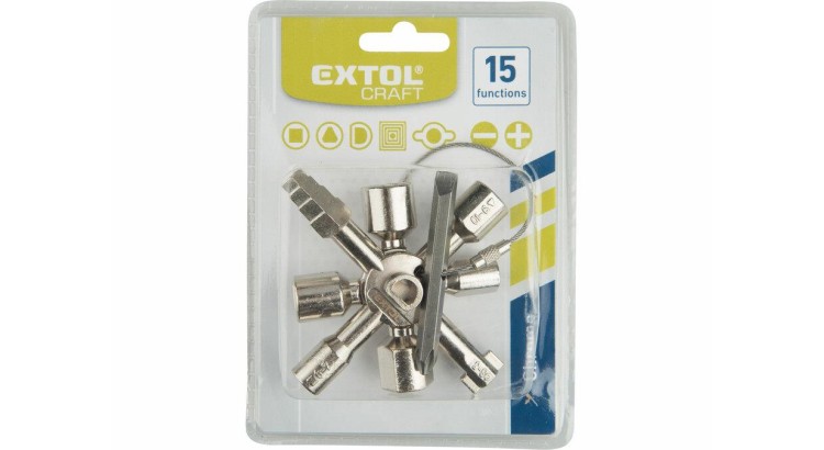 EXTOL CRAFT 916299 Klíč multifunkční, 15 funkcí, k rozvodným skříním