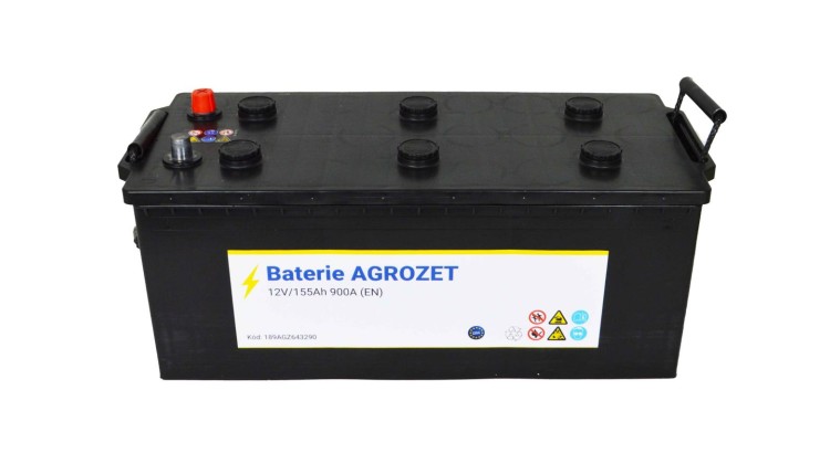 AGROZET Premium Baterie 12V/155Ah (900A EN)