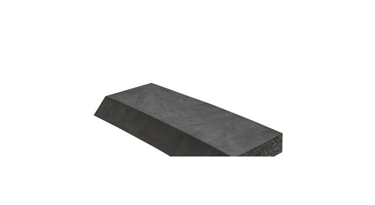Břit gumový s výztuží 250x40x3000 s úkosem