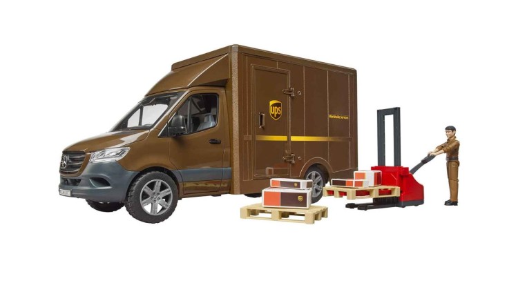 MB Sprinter UPS s řidičem a příslušenstvím Bruder 02538
