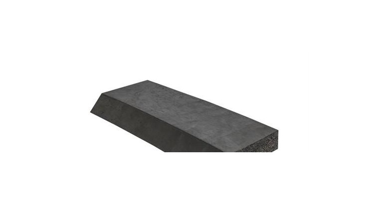 Břit gumový s výztuží 250x30x3000 s úkosem