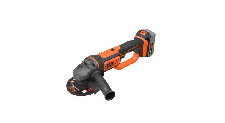 BLACK&DECKER BCG720M1 Aku úhlová bruska 125 mm 18 V / aku baterie Li-ion 4,0 Ah