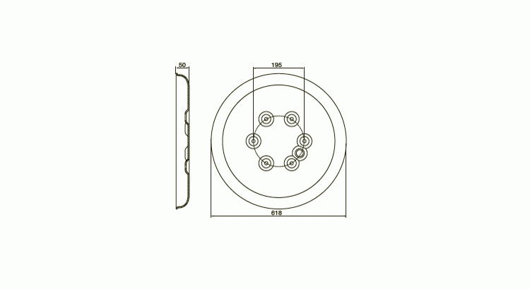 Talíř spodní D=620mm