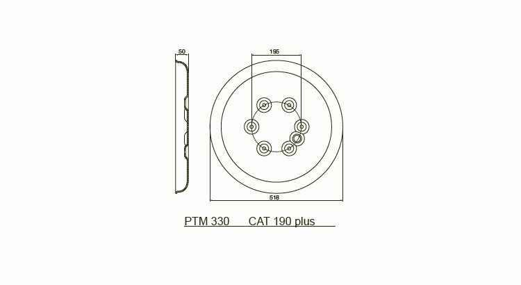 Plaz bubnu D=520mm