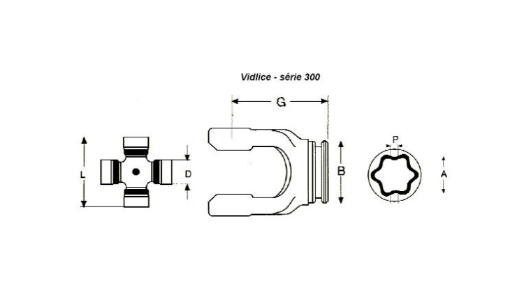La Magdalena X.353.E Vidlice vnitřní, profil R.5