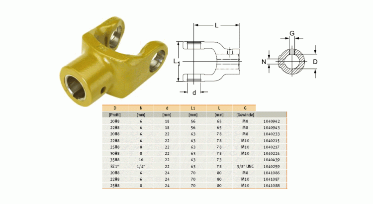 Vidlice NG 2400 pr 40 mm
