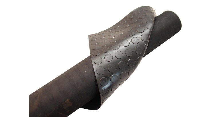 Podlahovina pryžová SBR penízková, tl. 3mm, š. 1400mm (tolerance 30mm) 65SH
