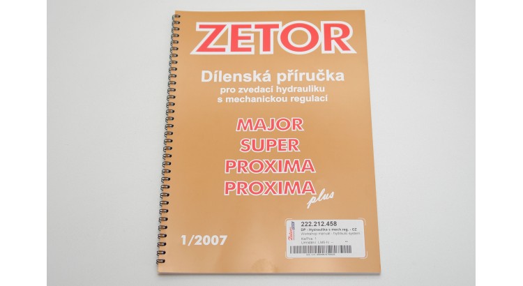 Dílenská příručka hydraulika Major,Super,Proxima a Plus 1/07