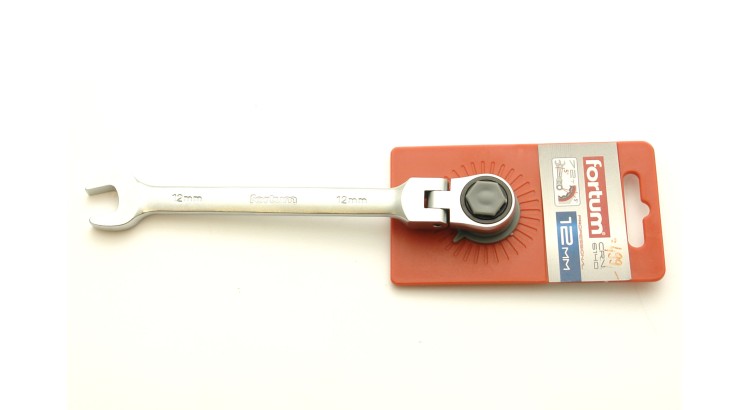FORTUM 4720212 Klíč ráčnový OP s kloubem č.12
